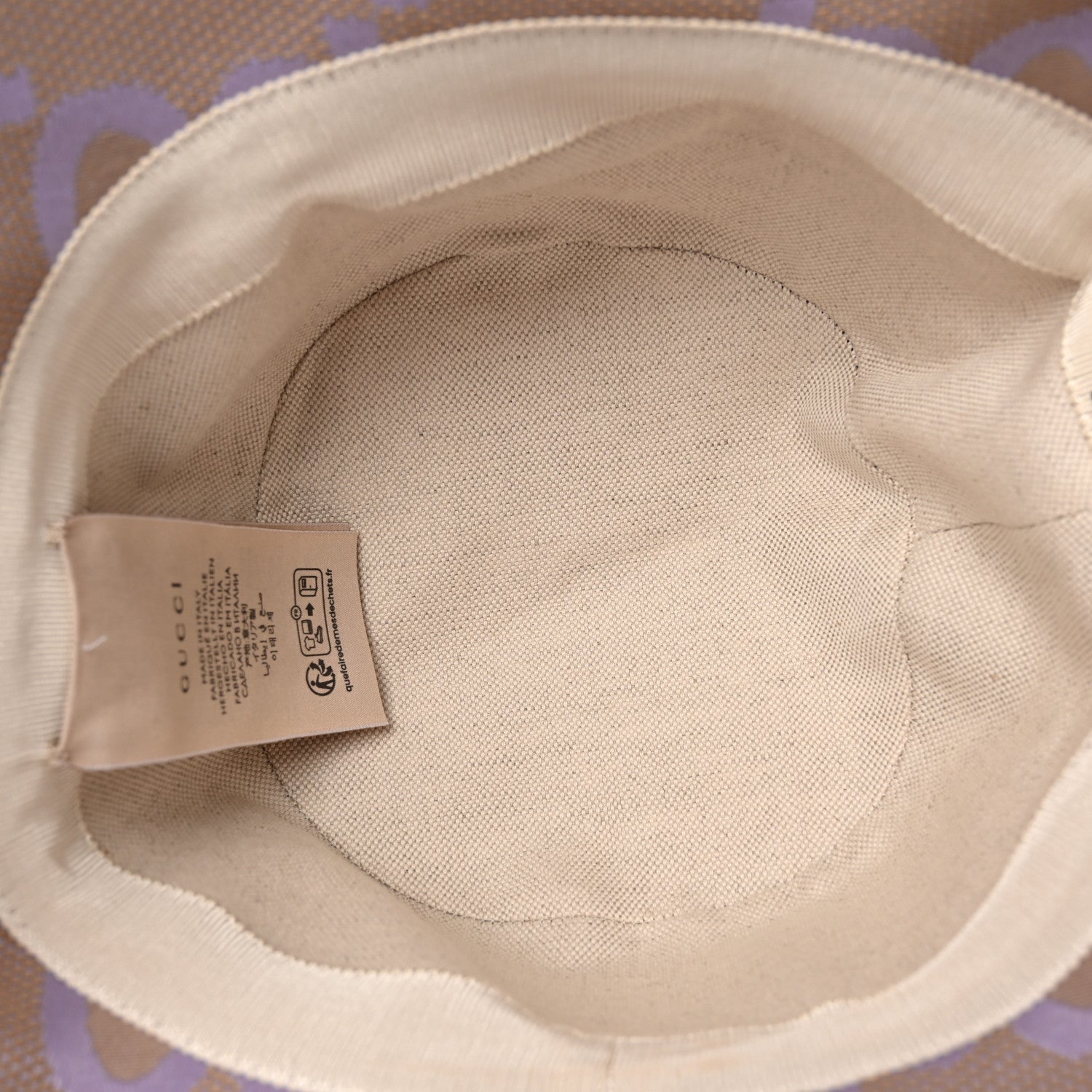 Gucci Monogram Jumbo GG Mosteria Bucket Hat L Beige Lapis