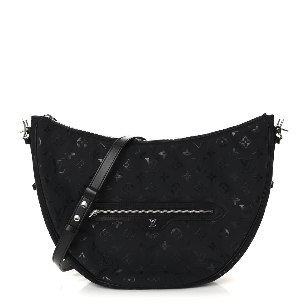 Louis Vuitton Nylon Monogram Loop Pocket Hobo Polar Night