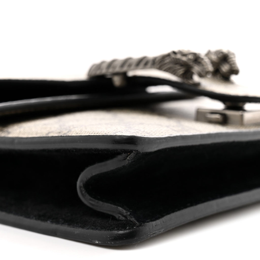 Gucci GG Supreme Monogram Mini Dionysus Shoulder Bag Black
