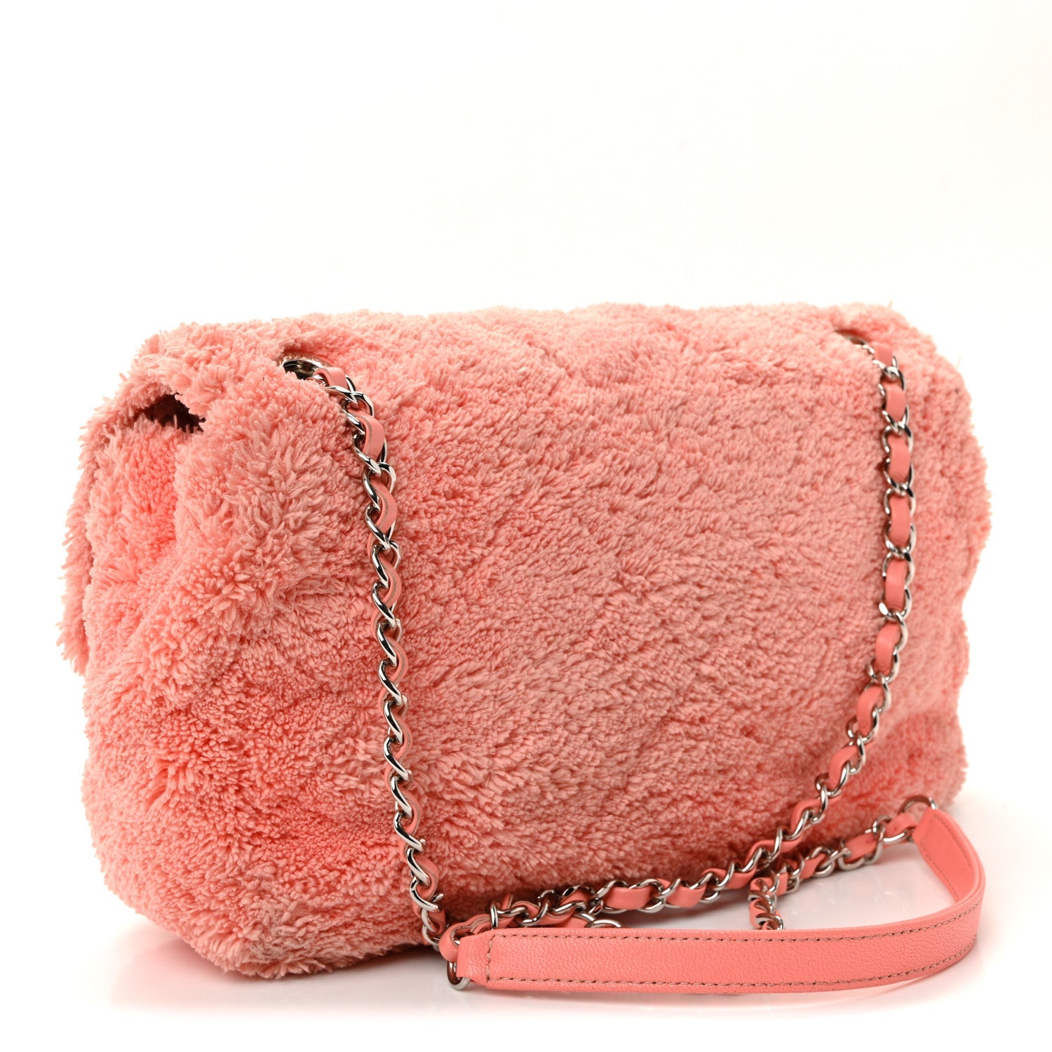 Chanel Lambskin Calfskin Mixed Fibers Quilted Medium Flap Orange