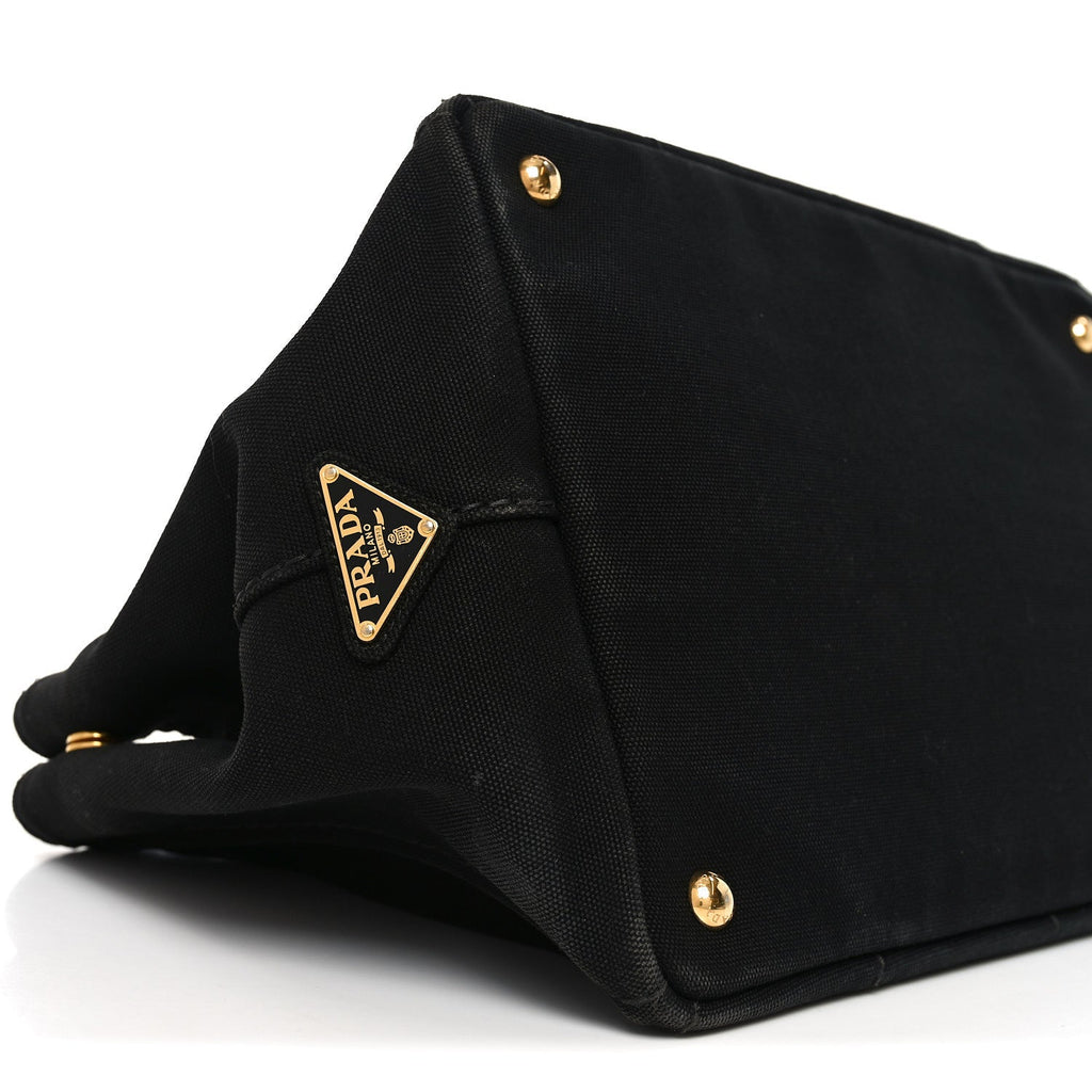Prada Canapa Logo Tote Black