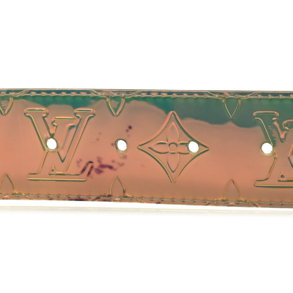 Louis Vuitton PVC Monogram 40mm LV Initiales Reversible Belt 85 34 Iridescent Prism