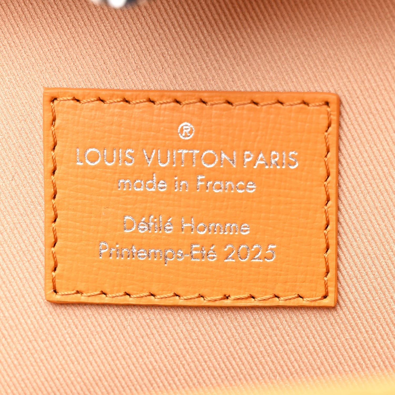 Louis Vuitton Cowhide Shopper Clutch  Safran