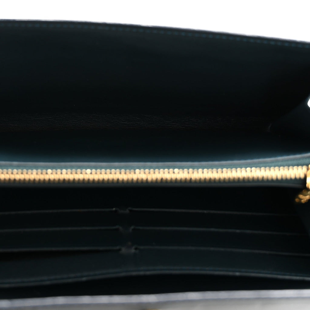 Louis Vuitton Vernis Sarah Wallet Blue Nuit