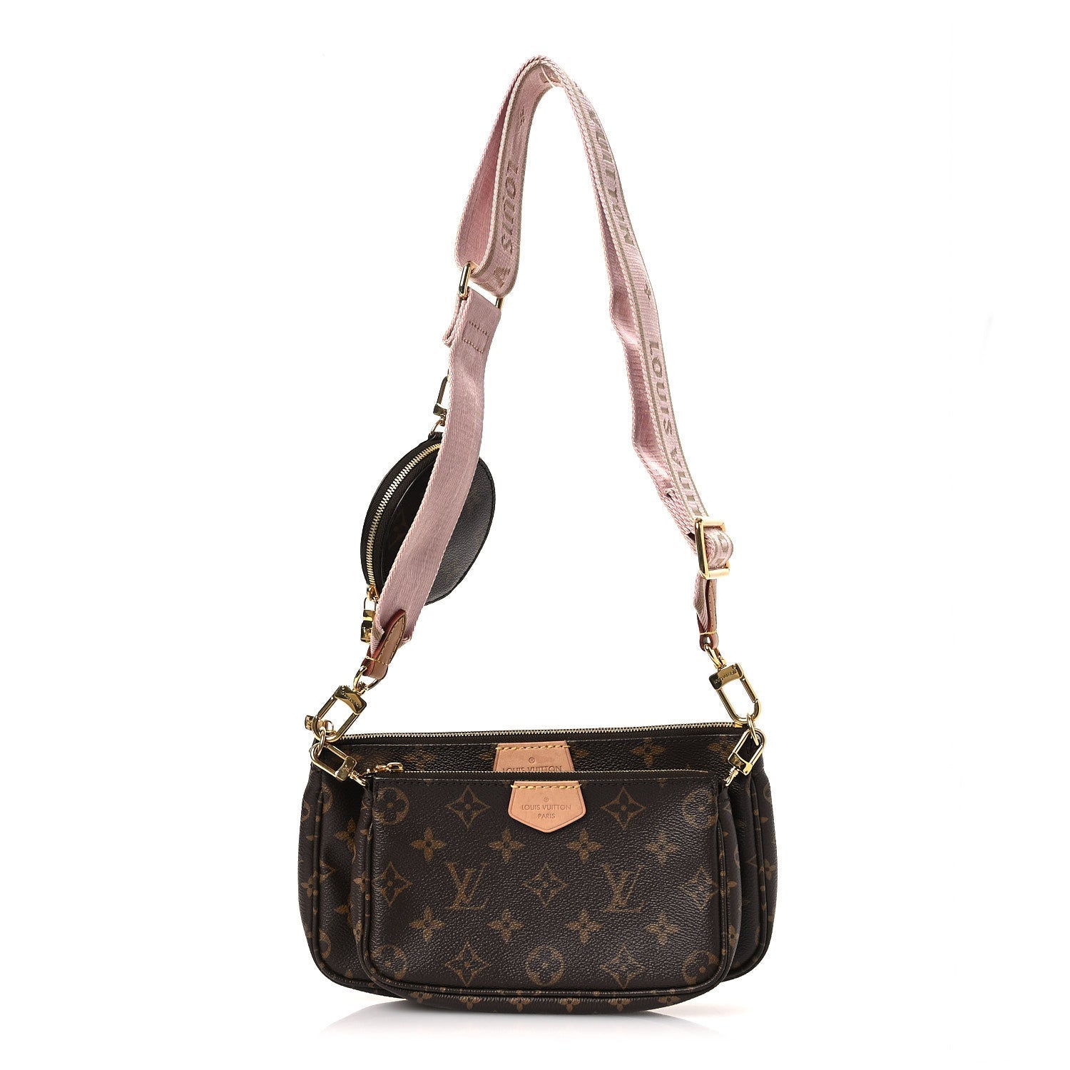 Louis Vuitton Monogram Multi Pochette Accessories Rose Clair