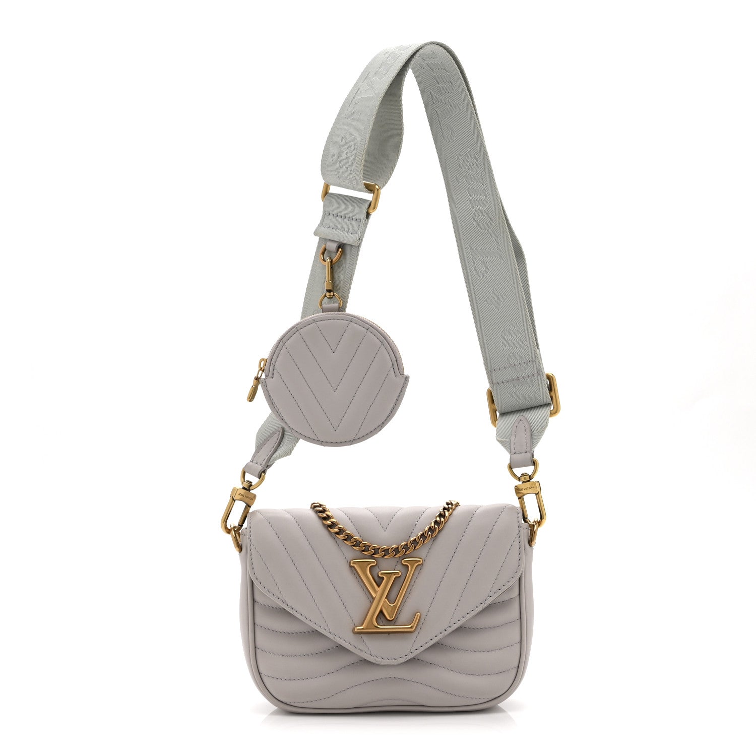 Louis Vuitton Calfskin New Wave Multi Pochette Brume