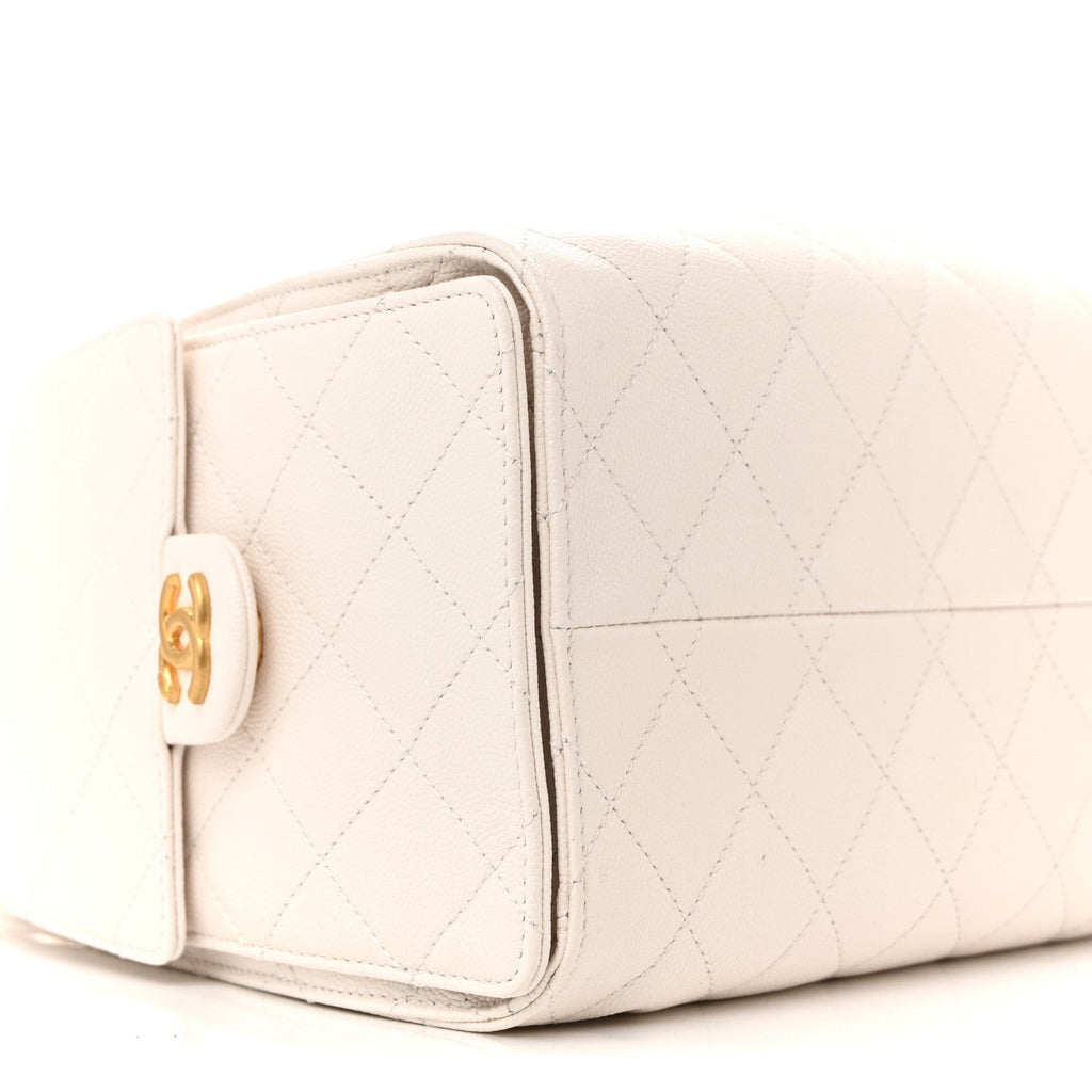 Chanel Caviar Quilted Small Chanel 25 Handbag White