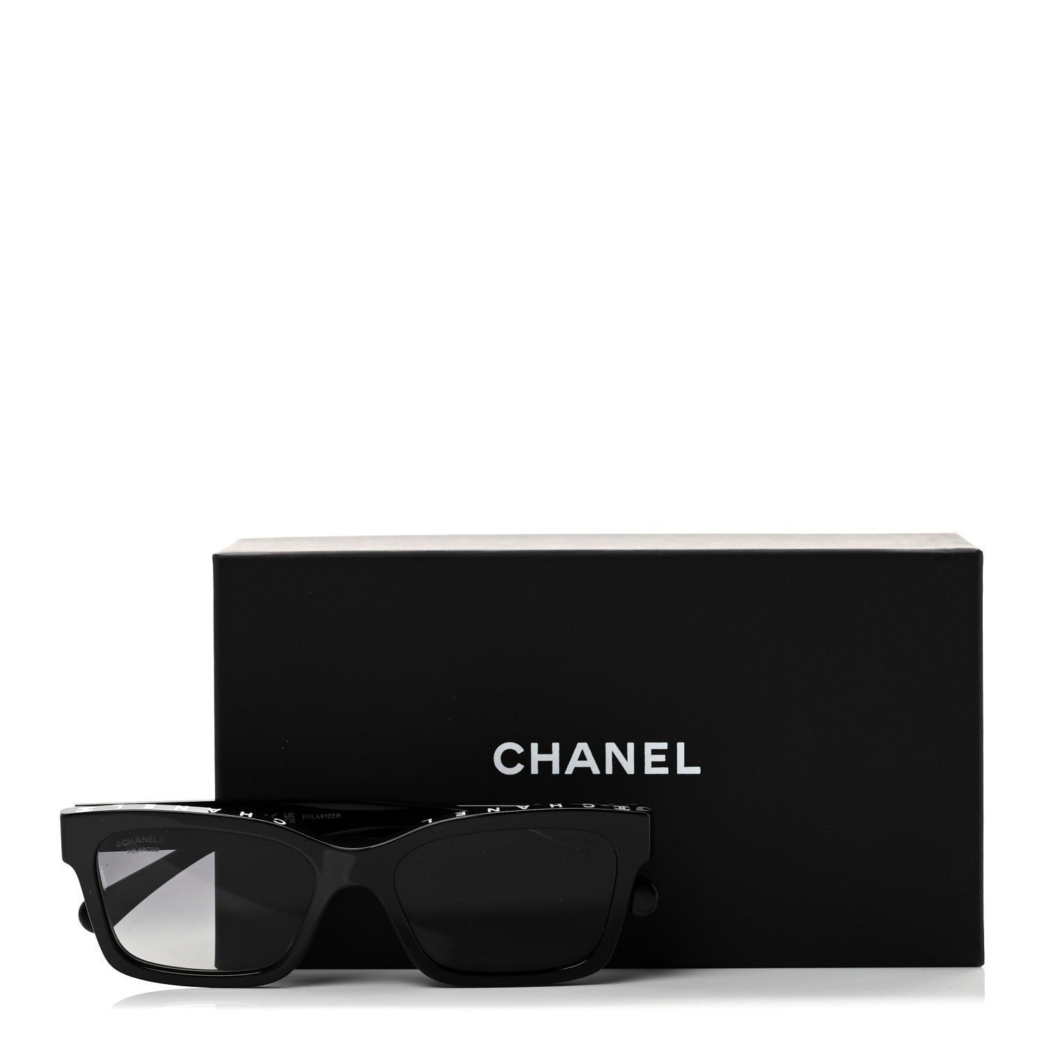 Acetate Polarized Square Sunglasses 5417 Black