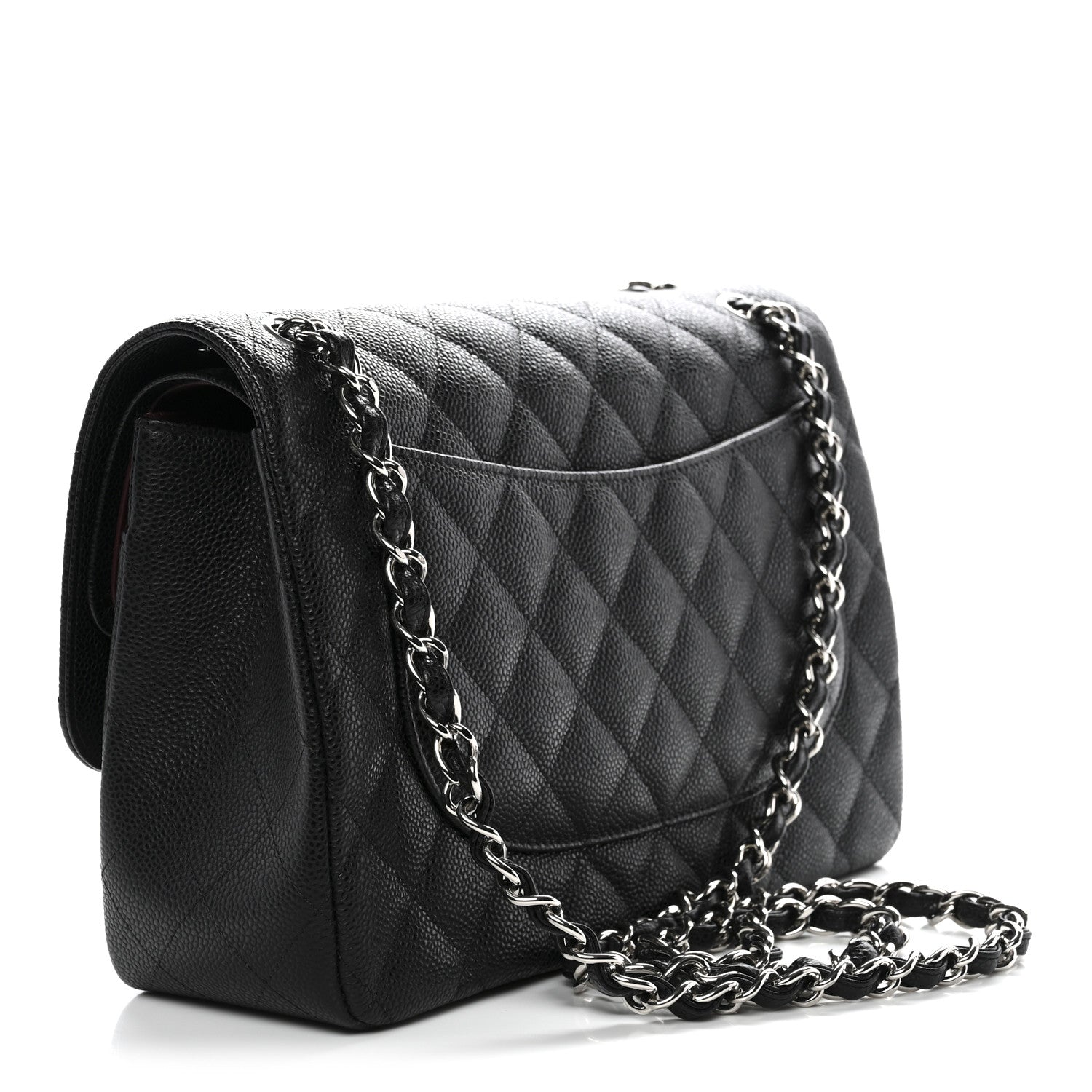Chanel Caviar Quilted Jumbo Double Flap Black
