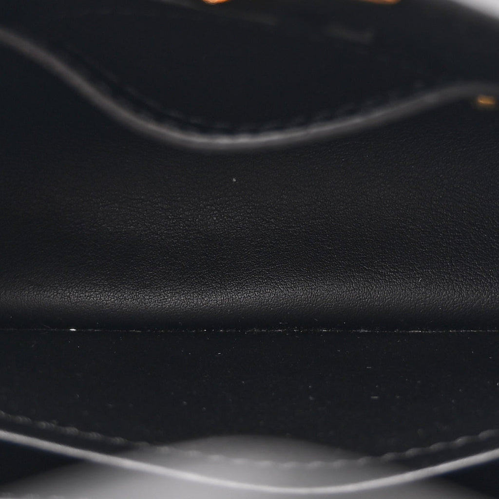 Louis Vuitton Taurillon Braided Capucines Mini Black