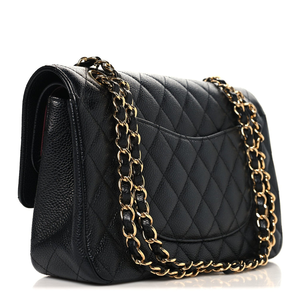 Chanel Caviar Quilted Medium Double Flap Black