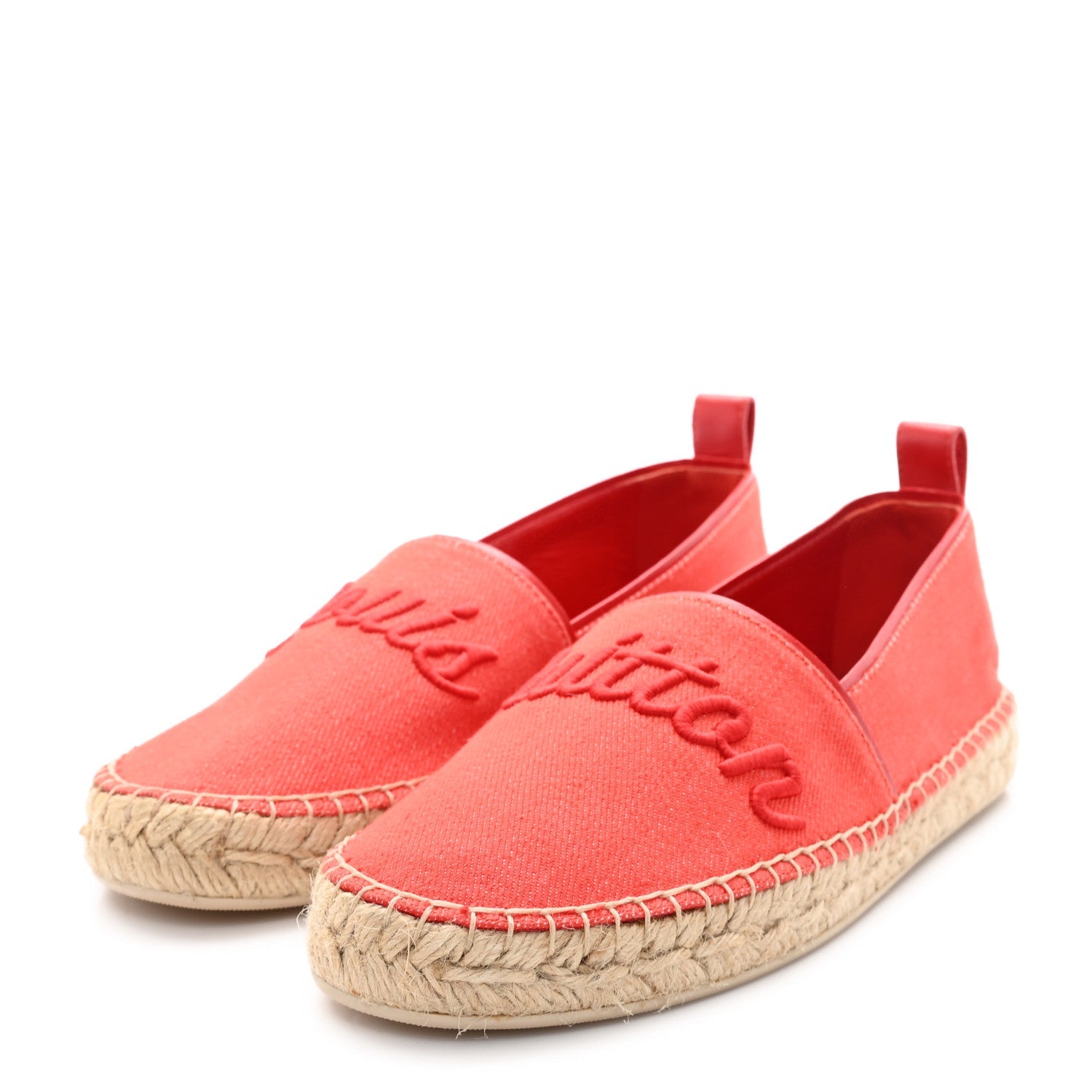Louis Vuitton Canvas Waterfall Espadrille 36 Rouge