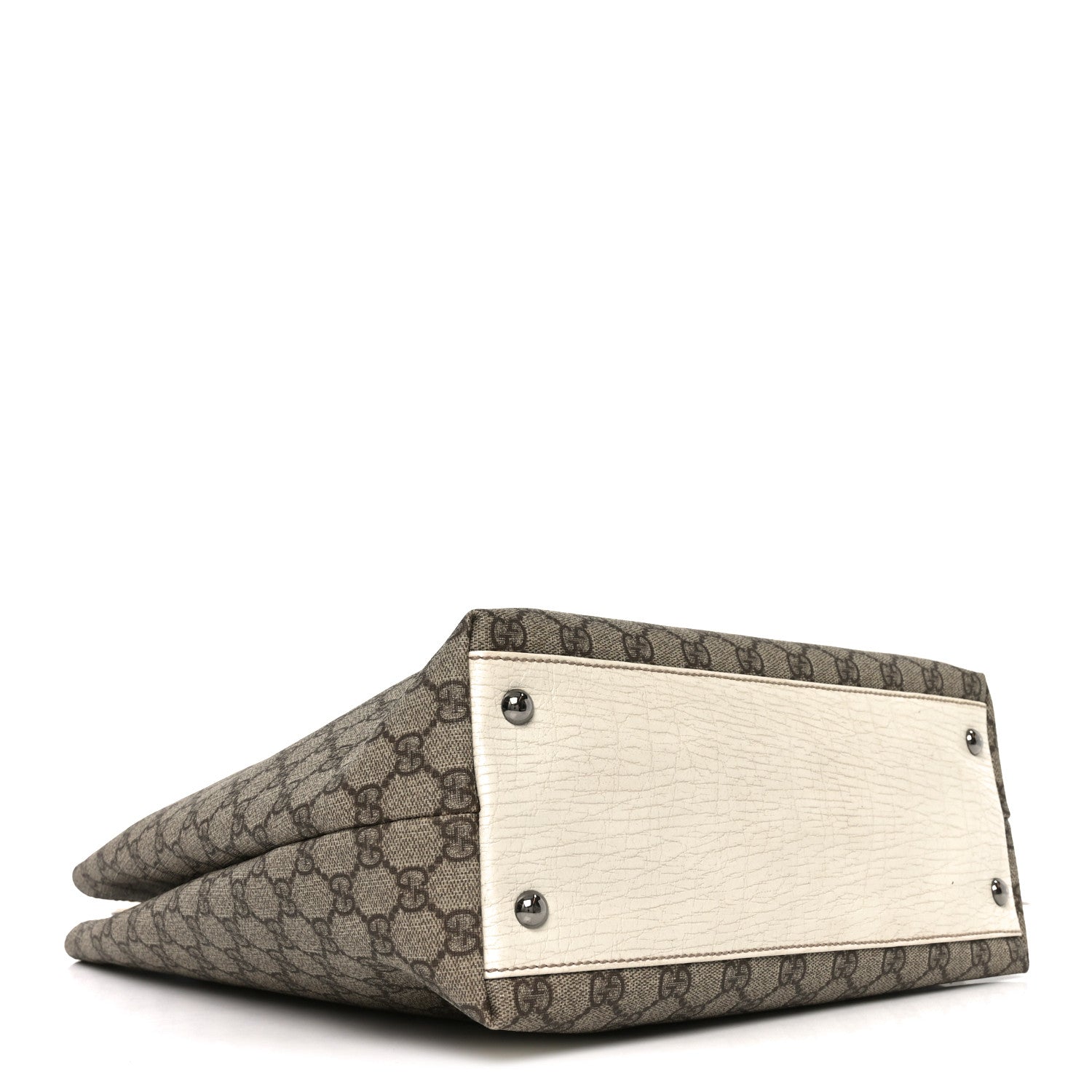 Gucci GG Plus Monogram Small Vertical Tote Off White