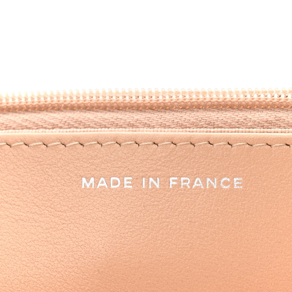 Chanel Caviar Quilted Wallet on Chain WOC Beige