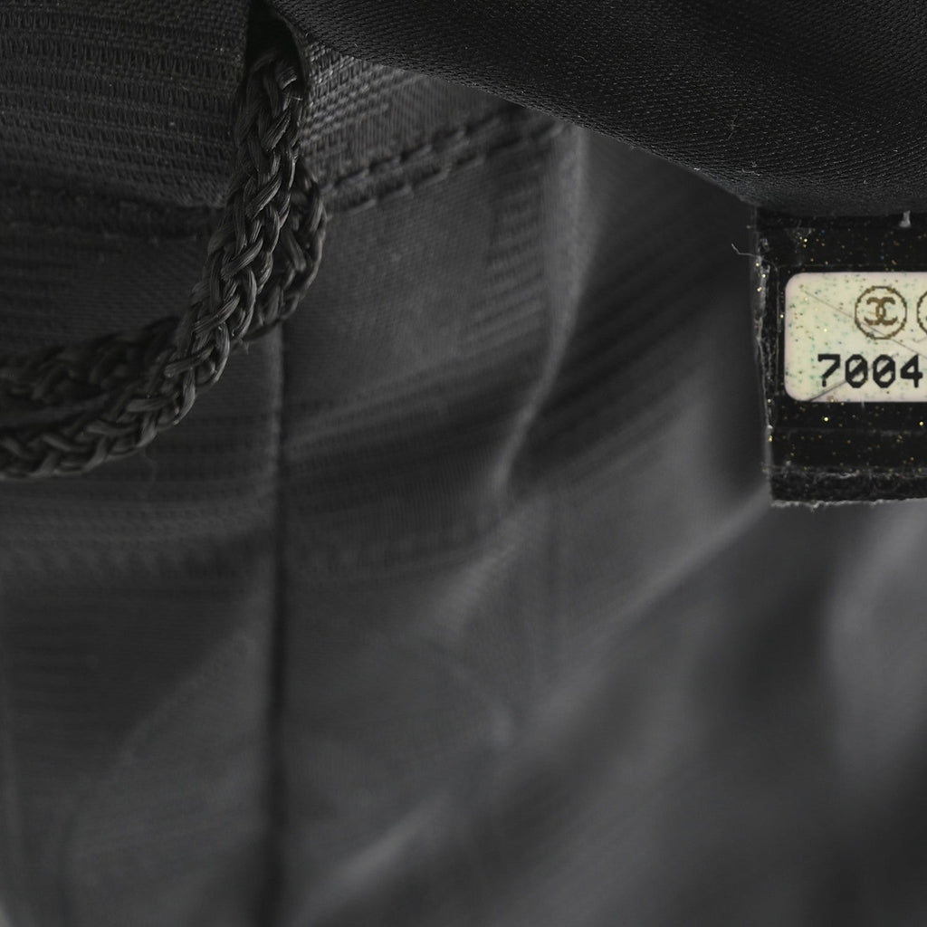 Chanel Nylon Travel Drawstring Bag Black