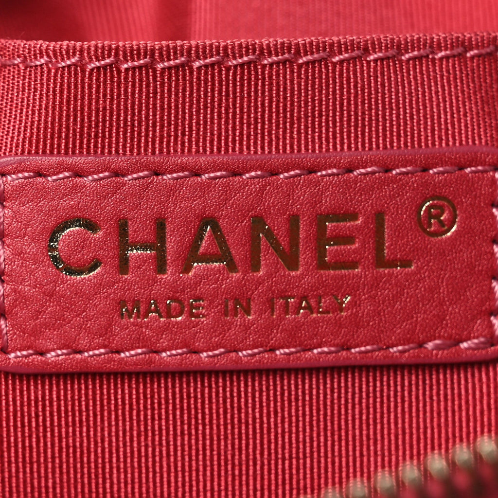 Chanel Calfskin Quilted Day Trips Camera Case Pink
