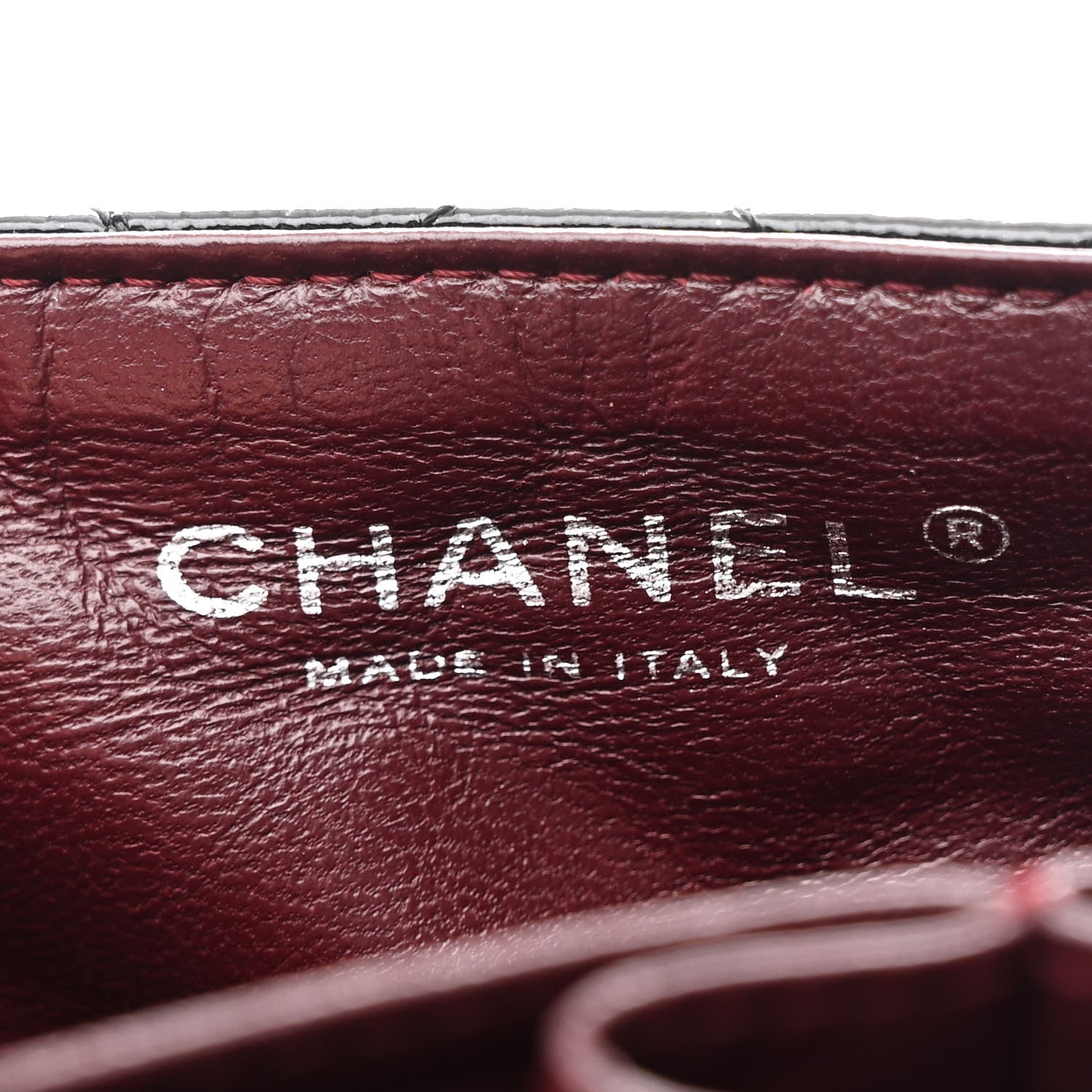 Chanel Crinkled Patent Quilted East West Flap Black