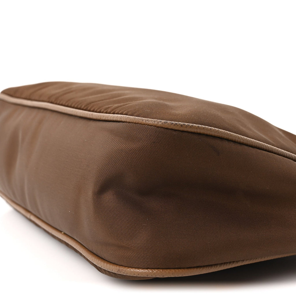 Prada Nylon Re-Edition 2005 Shoulder Bag Cacao