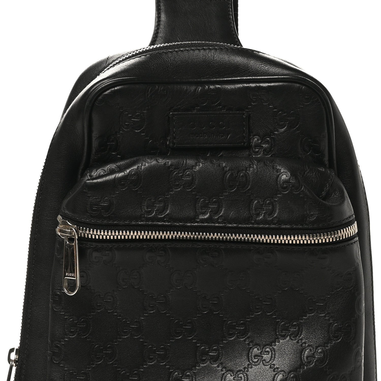 Gucci Guccissima Sling Backpack Black