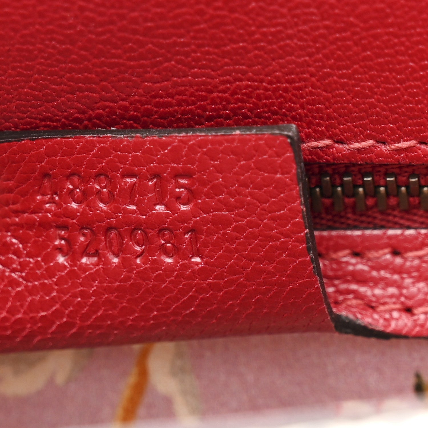 Gucci Calfskin Snakeskin Studded Small Ottilia Top Handle Bag Hibiscus Red