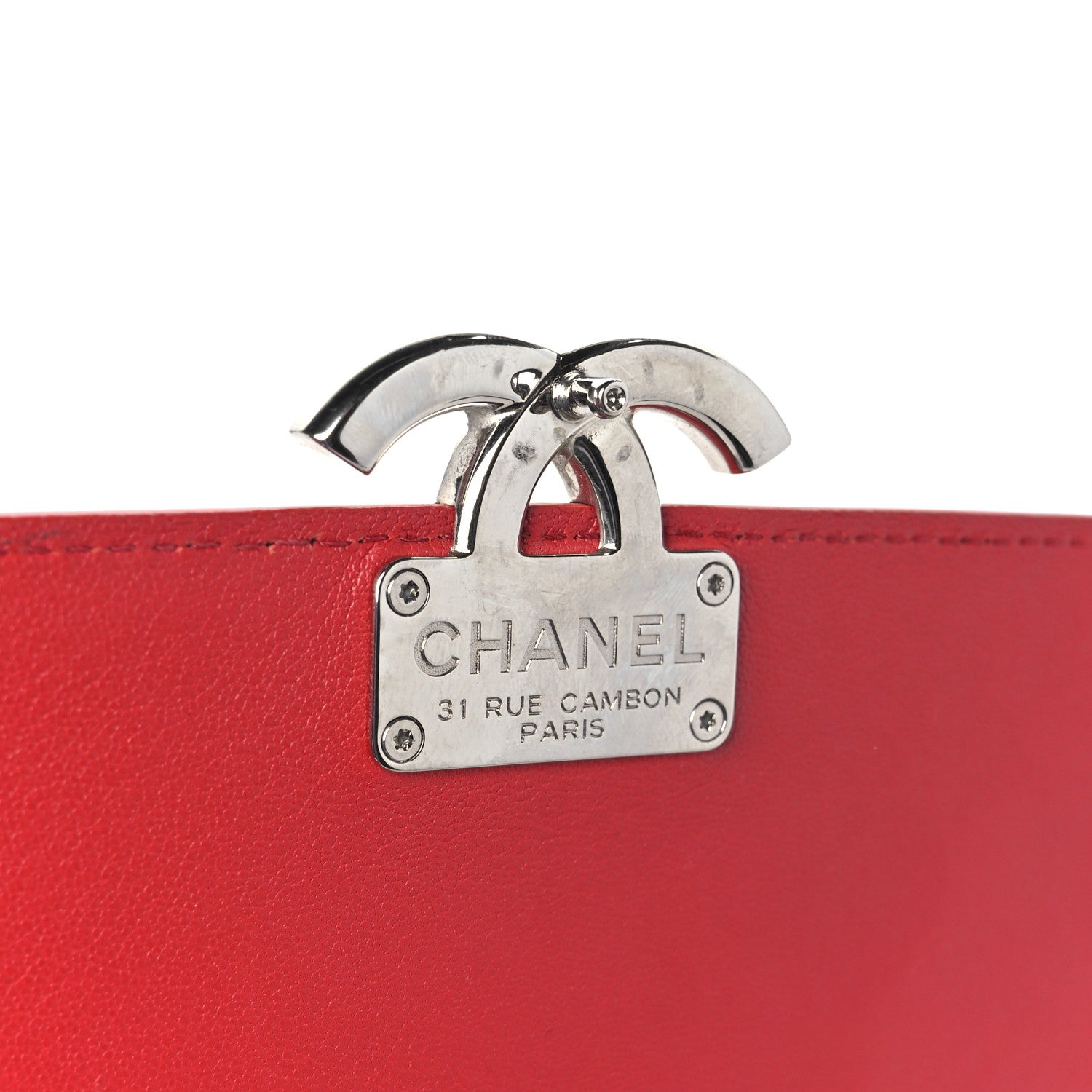 Chanel Caviar Quilted Small CC Box Top Flap Red