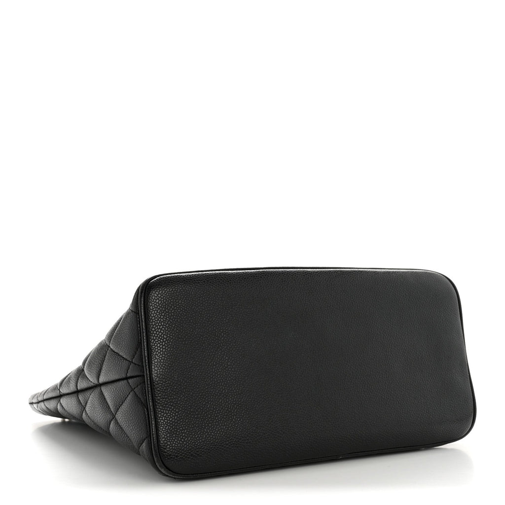 Chanel Caviar Quilted Medallion Tote Black
