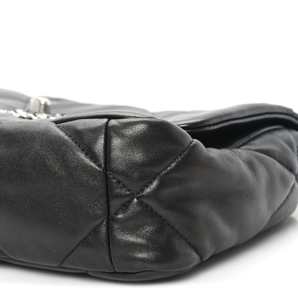 Chanel Lambskin Quilted Medium Chanel 19 Flap Black