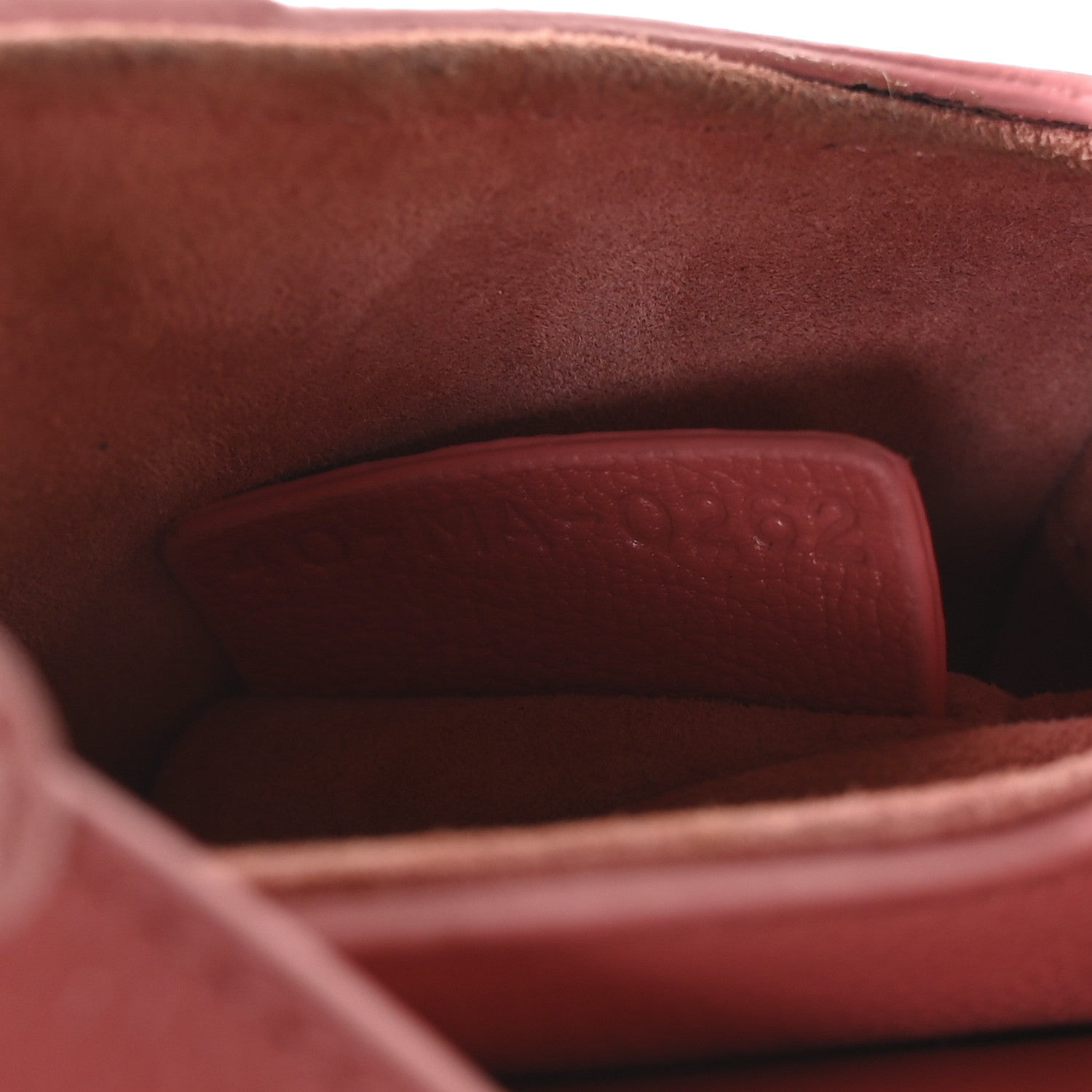 Christian Dior Goatskin Micro Saddle Bag With Strap Coral Powder