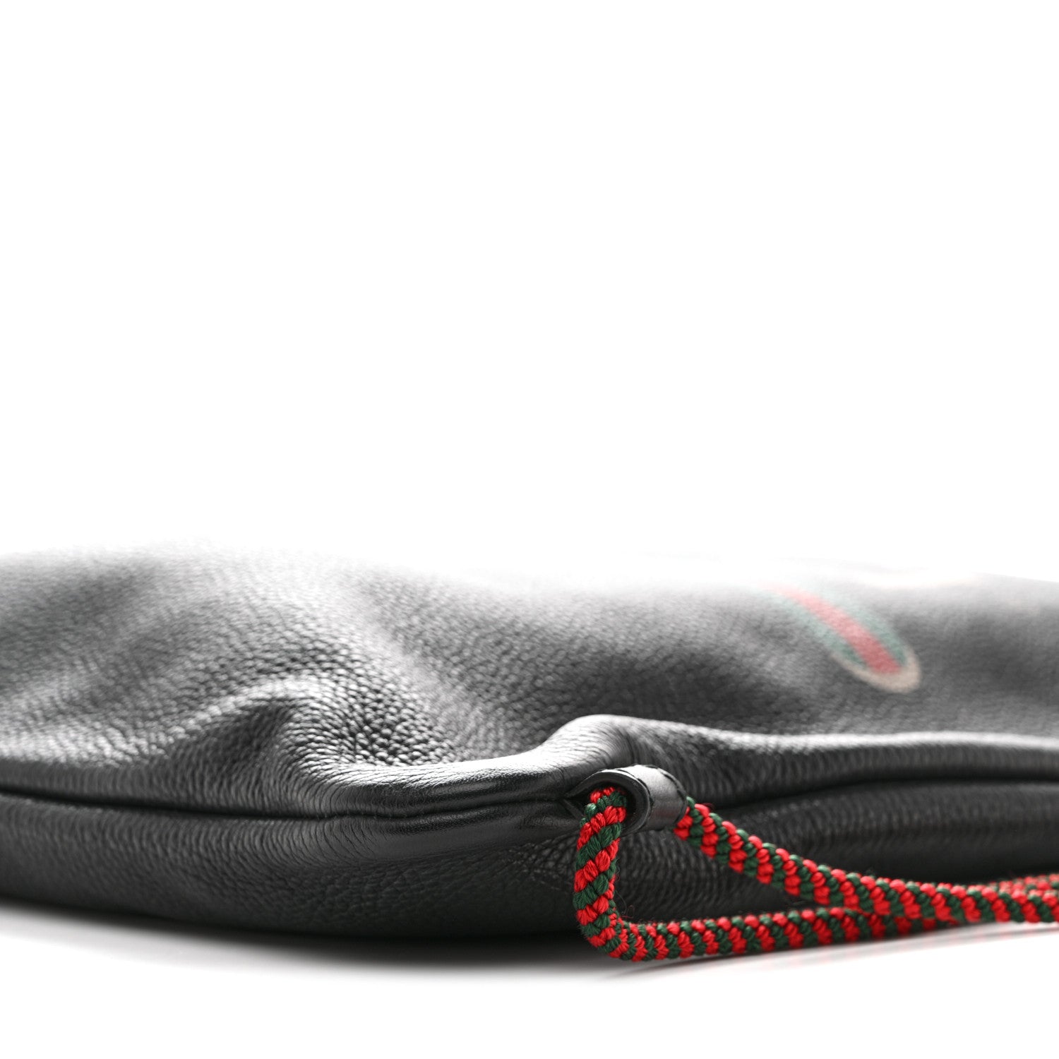 Gucci Calfskin Logo Drawstring Backpack Black