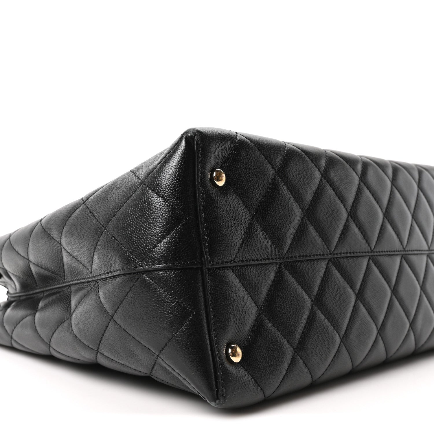 Chanel Caviar Quilted Small Shopping Tote Black