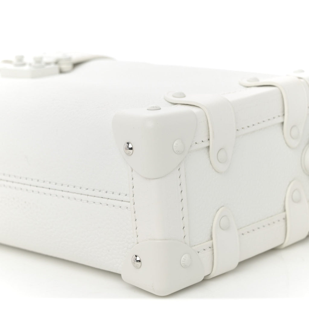 Louis Vuitton Calfskin Side Trunk PM Off White