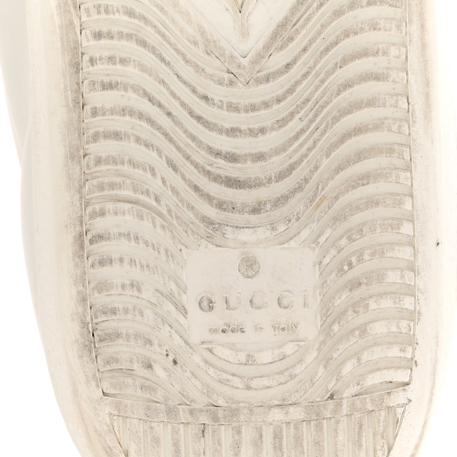Gucci Calfskin Ayers Web Blind for Love Embroidered Womens Ace Sneakers 40.5 White