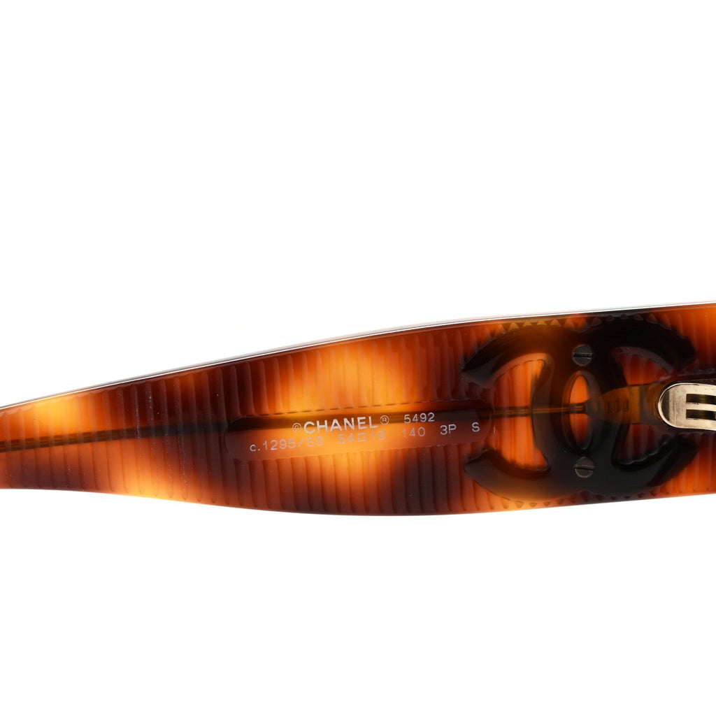 Acetate Polarized Butterfly Large CC Sunglasses 5492-A Tortoise