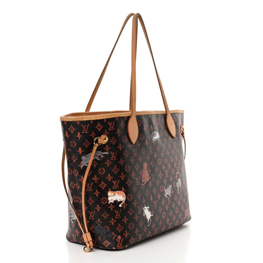 Louis Vuitton Catogram Neverfull MM Marron