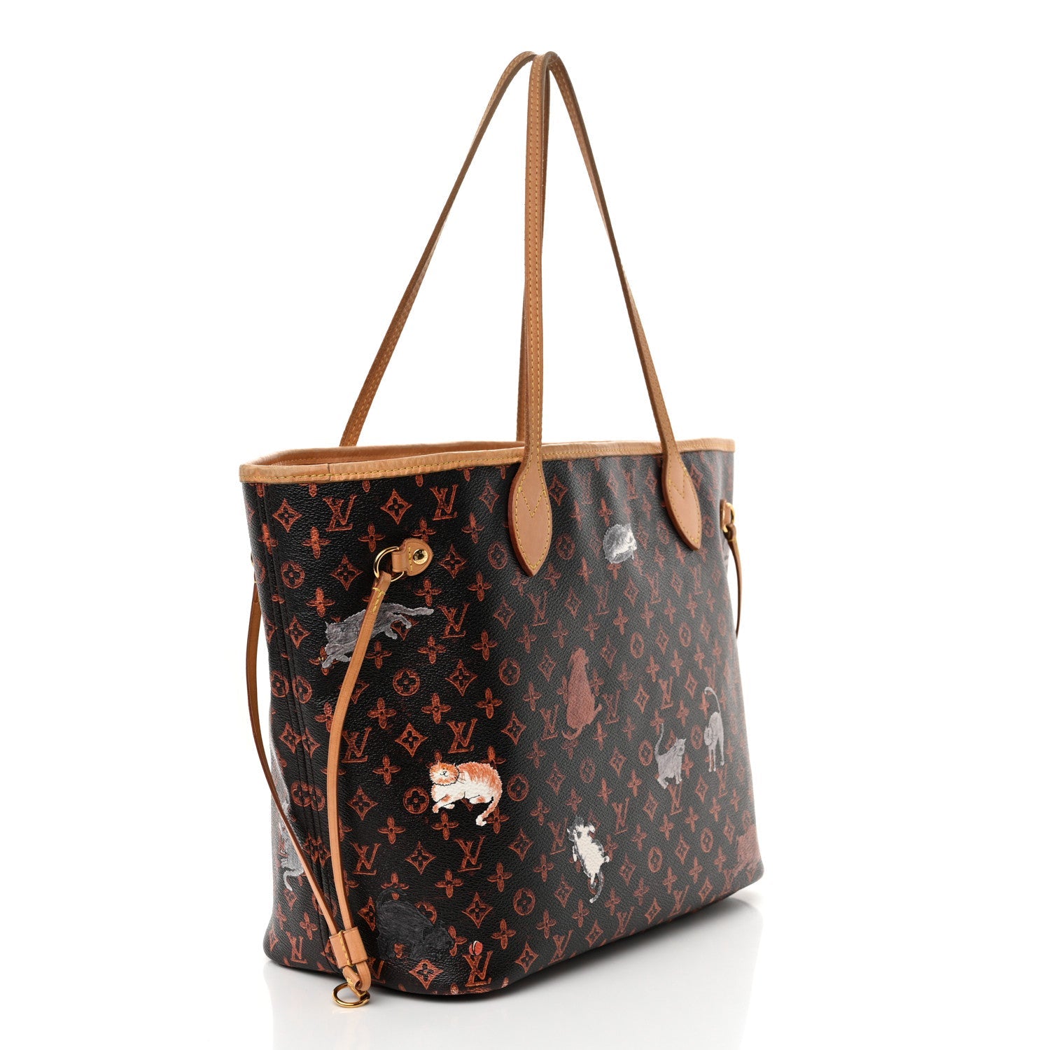 Louis Vuitton Catogram Neverfull MM Marron