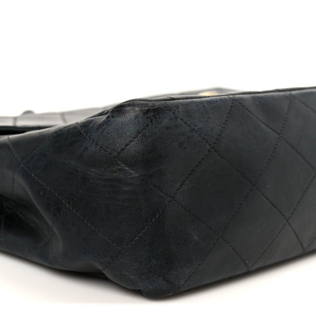 Chanel Lambskin Quilted XL Jumbo Single Flap Black