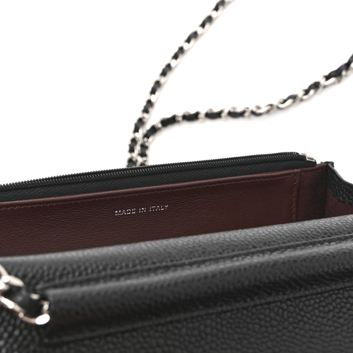 Chanel Caviar Quilted Wallet on Chain WOC Black