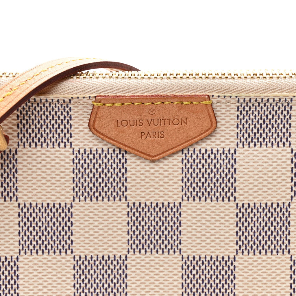 Louis Vuitton Damier Azur Double Zip Pochette