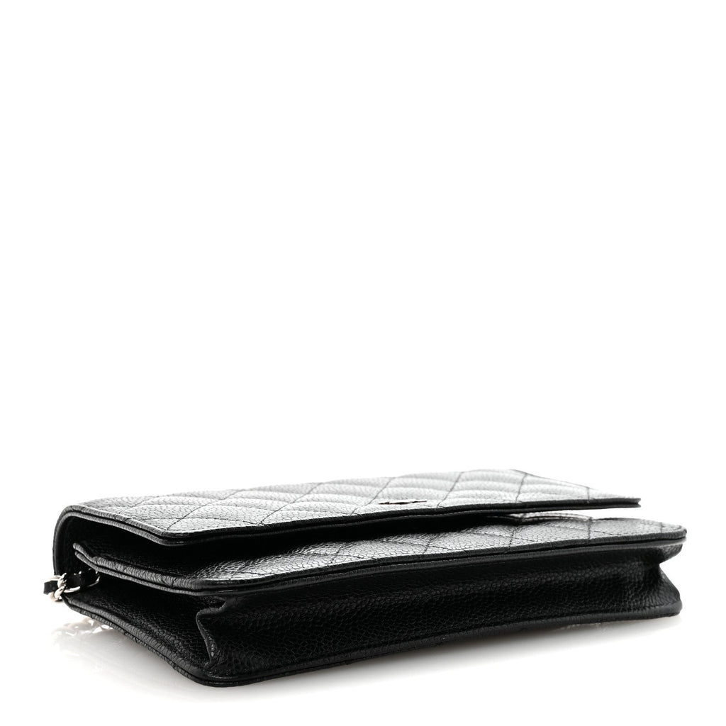 Chanel Caviar Quilted Wallet on Chain WOC Black
