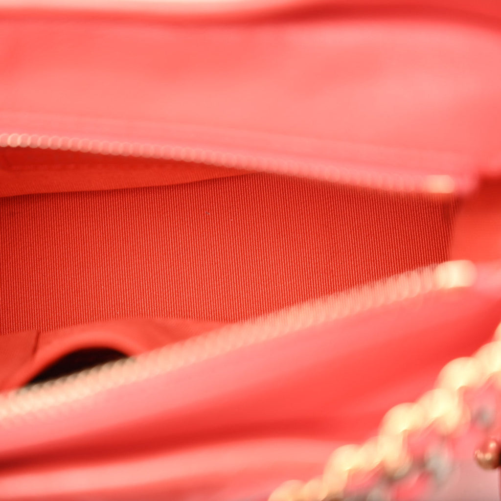 Chanel Aged Calfskin Quilted Small Gabrielle Hobo Pink
