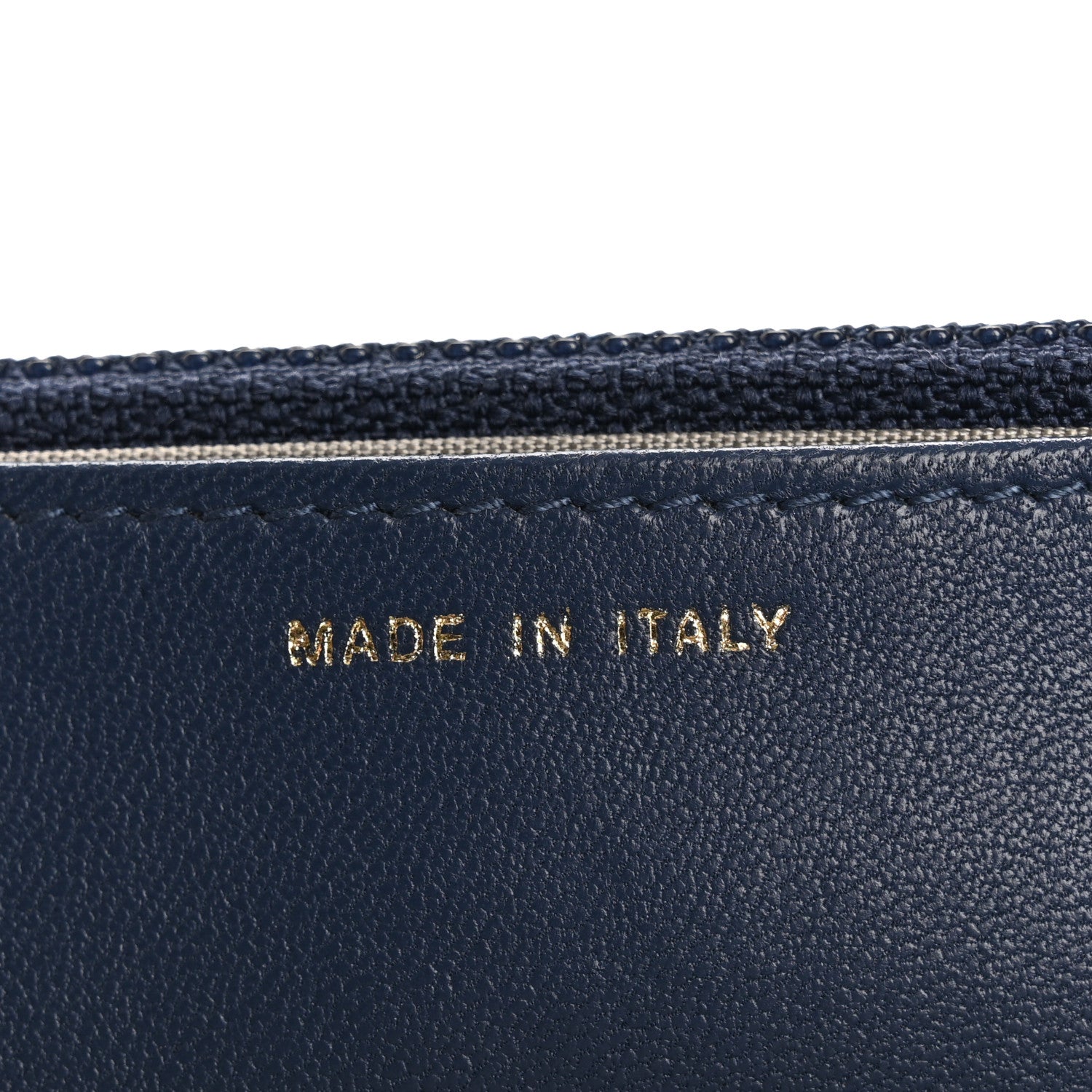Chanel Snakeskin Wallet On Chain WOC Blue