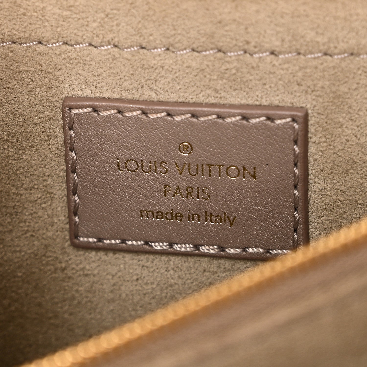 Louis Vuitton Calfskin LV New Wave Chain Bag Taupe