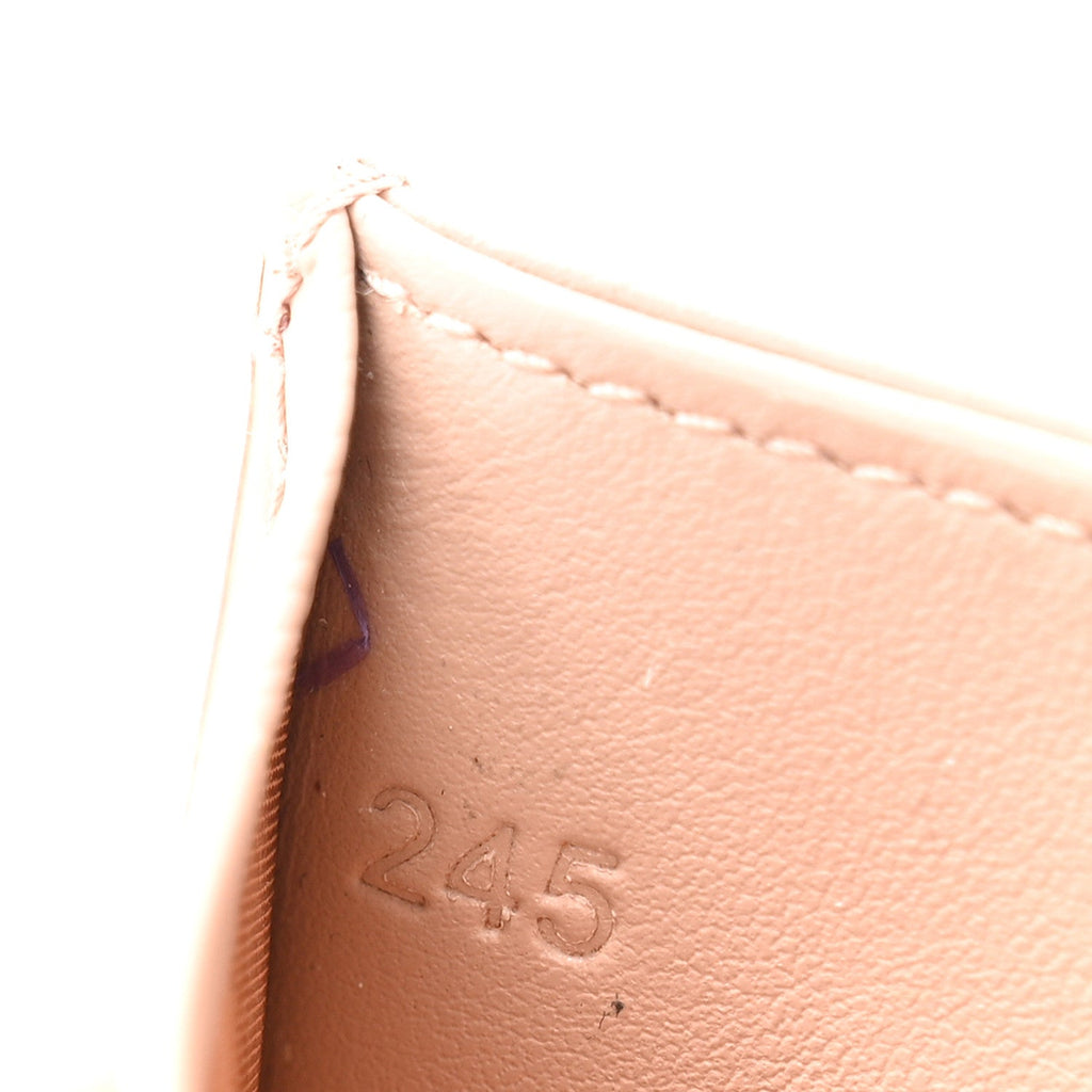 Prada Vitello Move Triangle Card Case Cipria