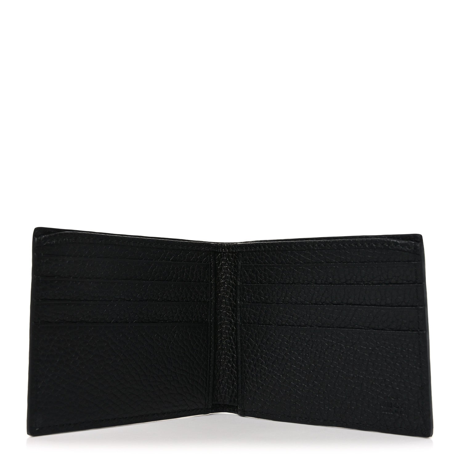 Gucci Piuma Calfskin Jumbo GG Embossed Wallet Black
