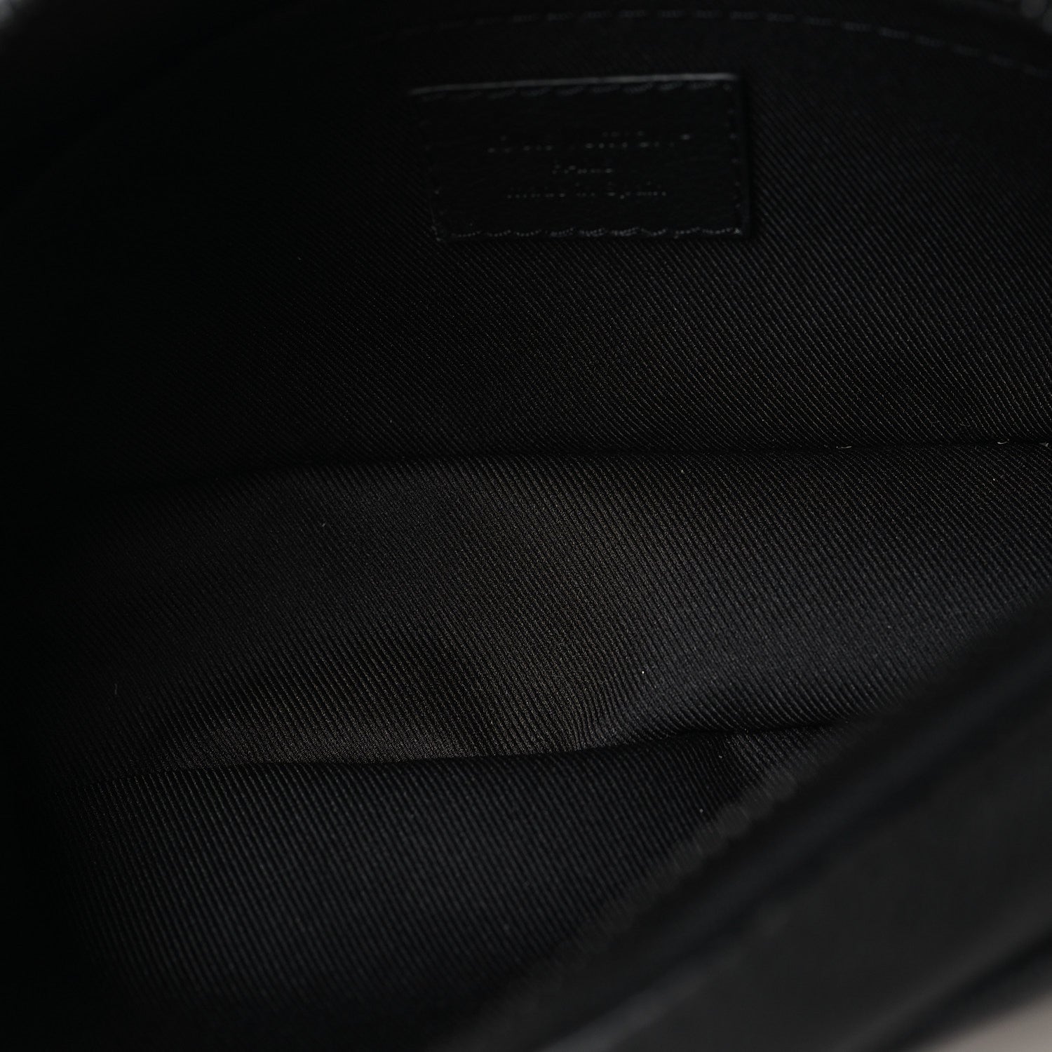 Louis Vuitton Calfskin Monogram Shadow Trocadero Wearable Wallet Black