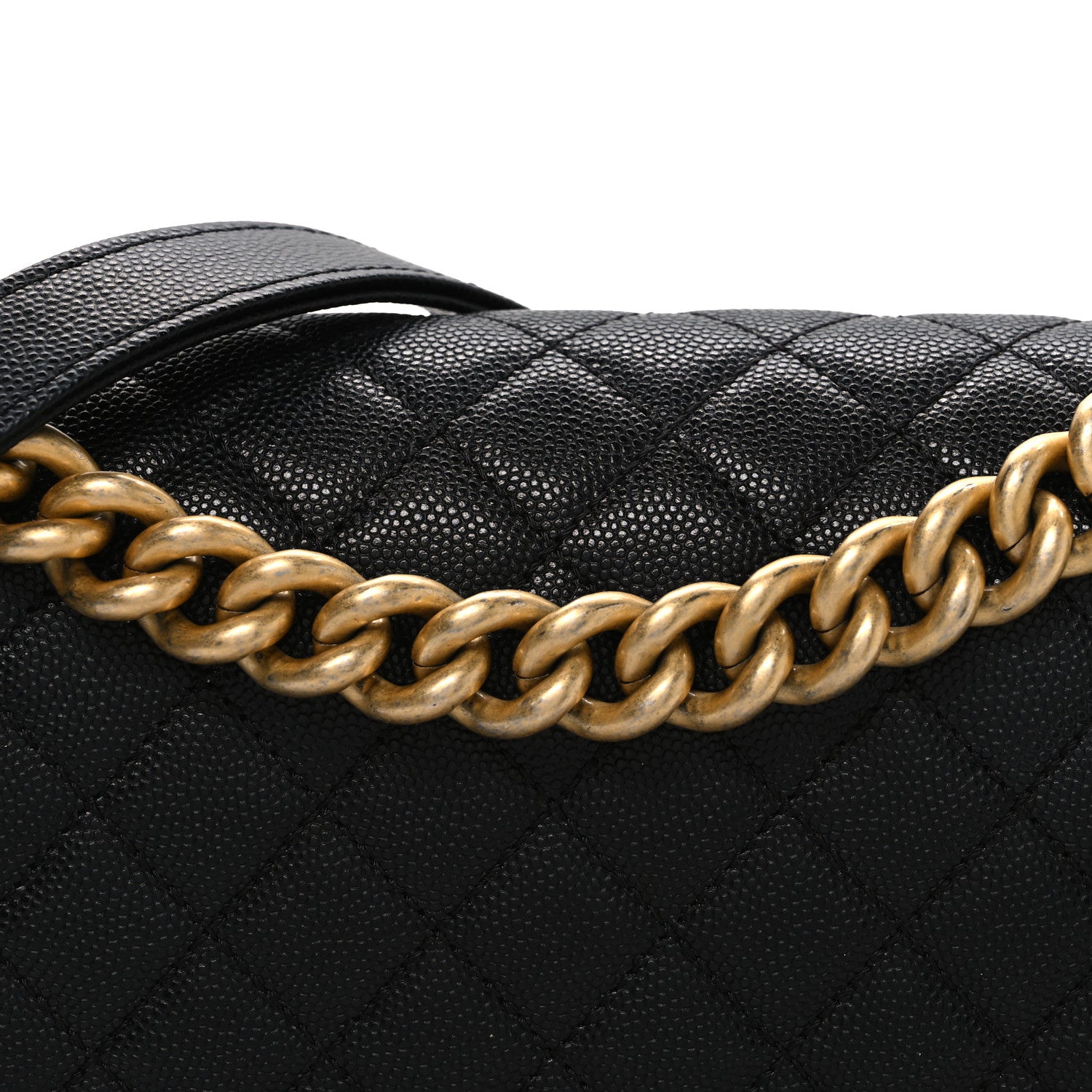 Chanel Caviar Quilted Medium Boy Flap Black