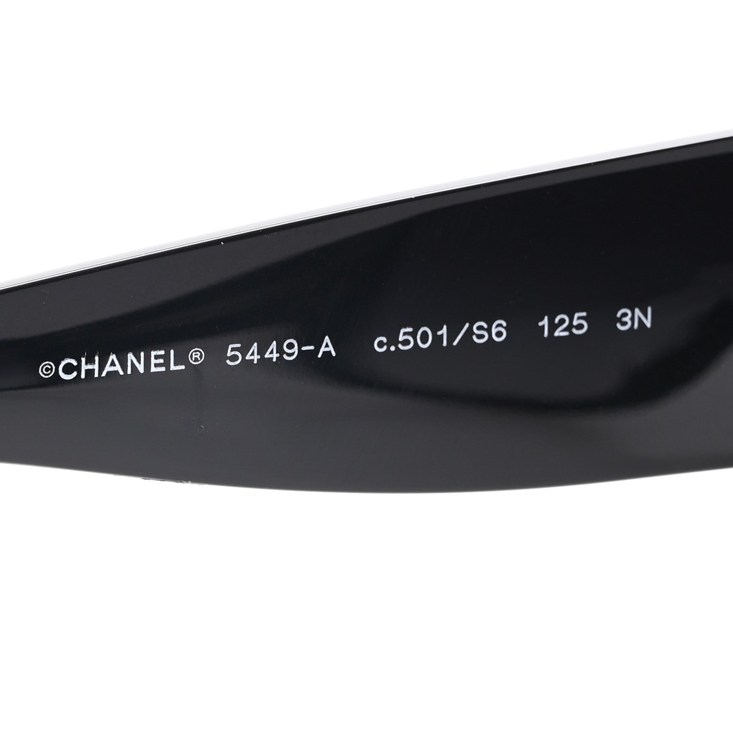 Acetate Shield Sunglasses 5449-A Black