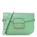 Gucci Azalea Calfskin Horsebit 1955 Shoulder Bag Light Green