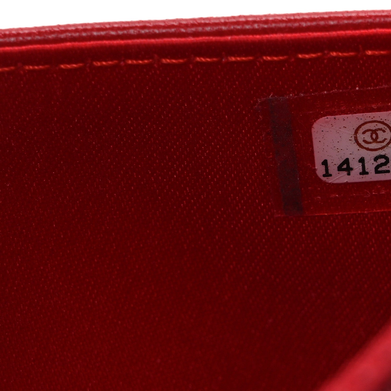 Chanel Lambskin Camellia Embossed Wallet on Chain WOC Red