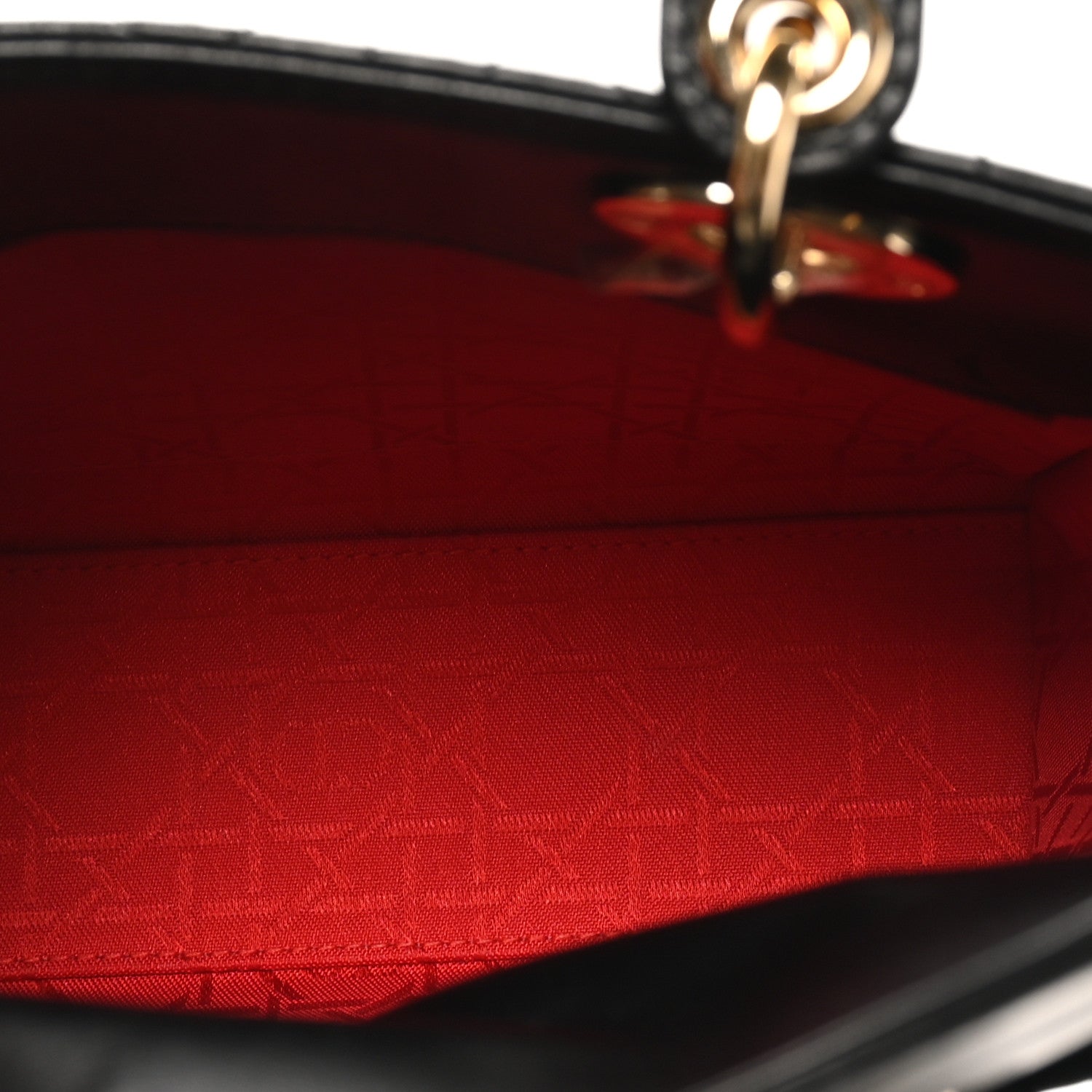 Christian Dior Lambskin Cannage Small My ABCDior Lady Dior Black